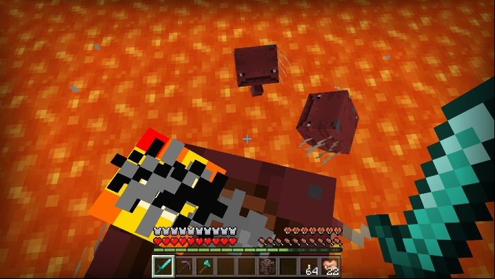 If you dont want to ride a Strider, but you want him to accompany you, put a leash on him, and take the warped fungus in your hand - Minecraft: Strider, Nether Update - whats new? - Minecraft Nether Update - Minecraft Guide