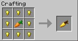 It boosts the effect of healing and satisfying hunger, and is used for breeding horses as well as a component of potions - Minecraft: Food - recipes, list, crafting - Recipes - Minecraft Guide