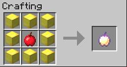 The Enchanted Golden Apple can be eaten when your hunger bar is full - Minecraft: Food - recipes, list, crafting - Recipes - Minecraft Guide