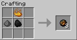 Used as a fuse, functions like the flint - Minecraft: Miscellaneous - recipes, list, crafting - Recipes - Minecraft Guide