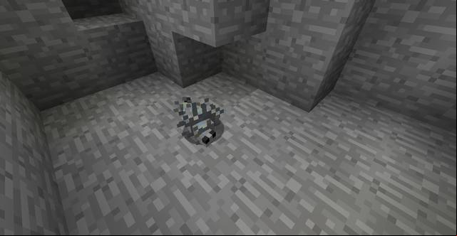 It will show up if you destroy the block it was hiding behind - Minecraft: Opponents, mobs - Mobs - creatures of the world - Minecraft Guide
