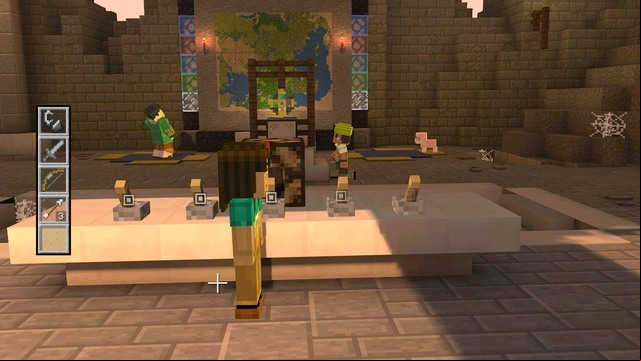 The stairs will lead you to the main part of the temple in which you can activate the amulet - Chapter 6 - Walkthrough - Minecraft: Story Mode: A Telltale Games Series - Game Guide and Walkthrough
