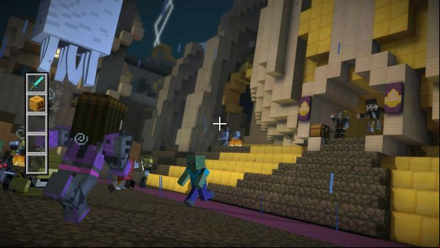 Pick any of the potions from Ivor, and enter the temple to face Aiden - Chapter 6 - Walkthrough - Minecraft: Story Mode: A Telltale Games Series - Game Guide and Walkthrough