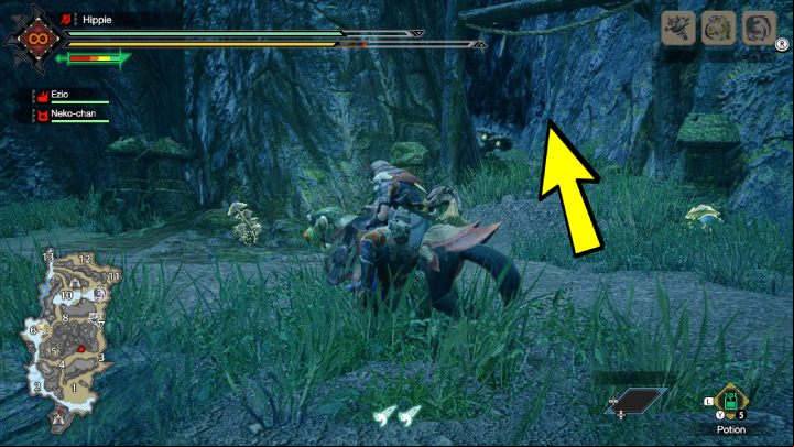 When you reach the fork, turn right and follow the road with the lanterns - Monster Hunter Rise: Snow-faced Fox - how to find? - Fighting & Hunting - Monster Hunter Rise Guide