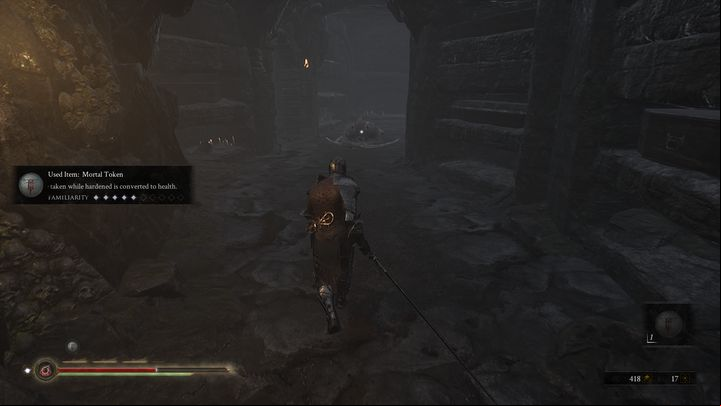 On the right you have a way that leads to the starting area of the location - Mortal Shell: Crypt of Martyrs walkthrough - Walkthrough - Mortal Shell Guide, Walkthrough