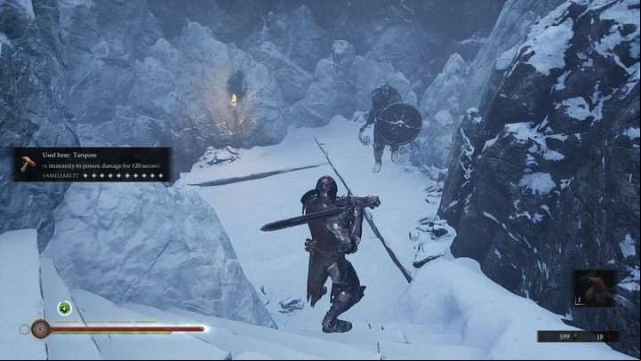 Next to the wall on the right there is another Slave, and slightly lower, a Gragu - Mortal Shell: Crypt of Martyrs walkthrough - Walkthrough - Mortal Shell Guide, Walkthrough