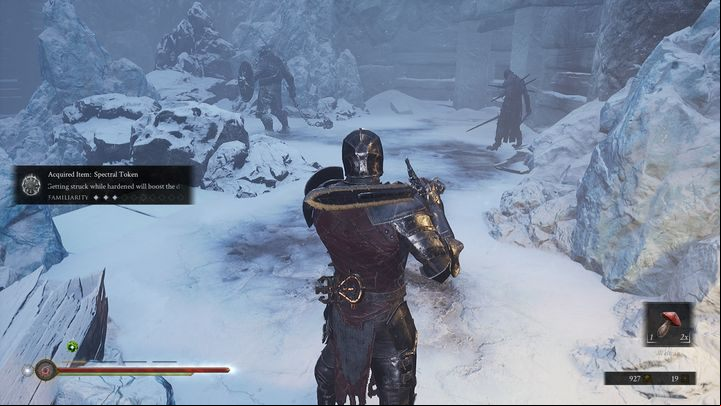 On the other side of the tunnel, there is one Gragu enemy and one Slave opponent - Mortal Shell: Crypt of Martyrs walkthrough - Walkthrough - Mortal Shell Guide, Walkthrough