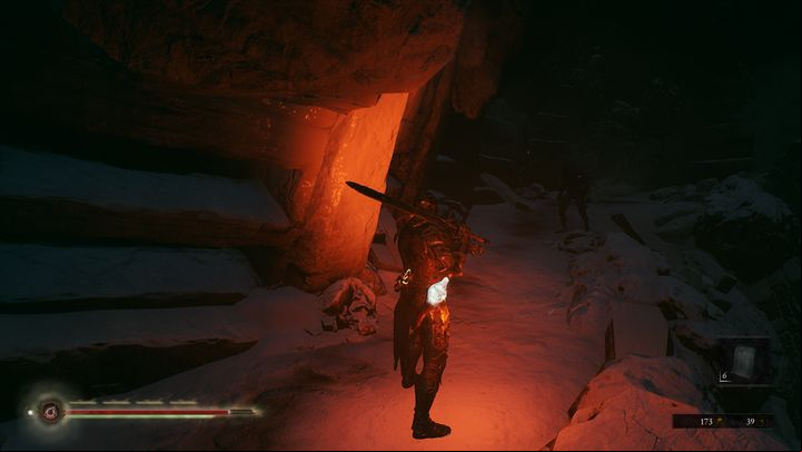 Head for the tunnel, but watch out for falling icicles - Mortal Shell: Crypt of Martyrs walkthrough - Walkthrough - Mortal Shell Guide, Walkthrough