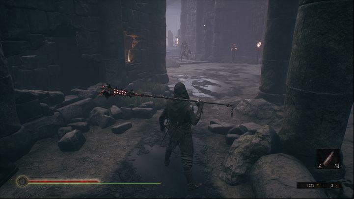 After eliminating the enemy inside the cauldron, open the Iron Maiden on the left, to receive a Large Bolt - Mortal Shell: Shrine of Ash walkthrough - Walkthrough - Mortal Shell Guide, Walkthrough