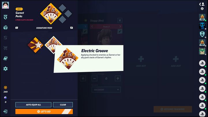 The second unique perk is Electric Groove - MultiVersus: Garnet - how to play? - Bruiser - MultiVersus Guide