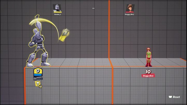 When keeping your distance you can fire projectiles (Up Attack) which turn into bolts when they hit the ground - MultiVersus: Iron Giant - how to play? - Tanks - MultiVersus Guide