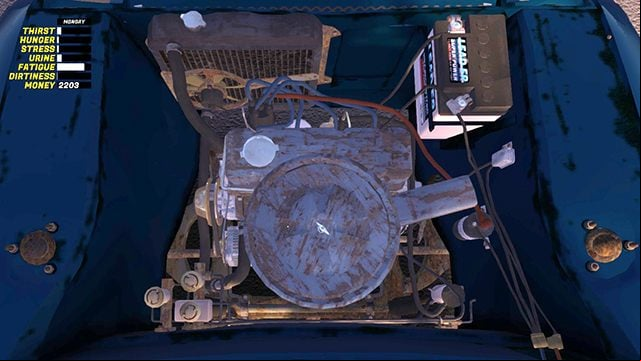 Installation of the engine takes place in the garage on the stand by the wall - Engine and Gearbox of the Satsuma car | My Summer Car - Assembling the Satsuma car - My Summer Car Guide
