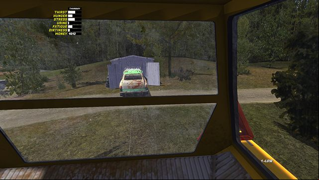 Next, disconnect the towing hook, return to the tractor and turn it over to place the fork in front of Rusckos rear window - Ruscko car | Playable vehicles in My Summer Car - Playable vehicles - My Summer Car Guide