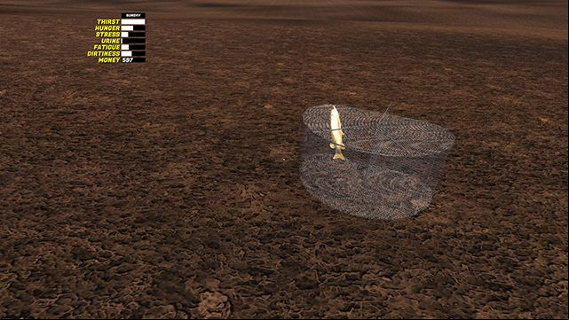 If there are fish inside, take the trap with the caught fish from the lake - How to fish in My Summer Car? - FAQ - My Summer Car Guide