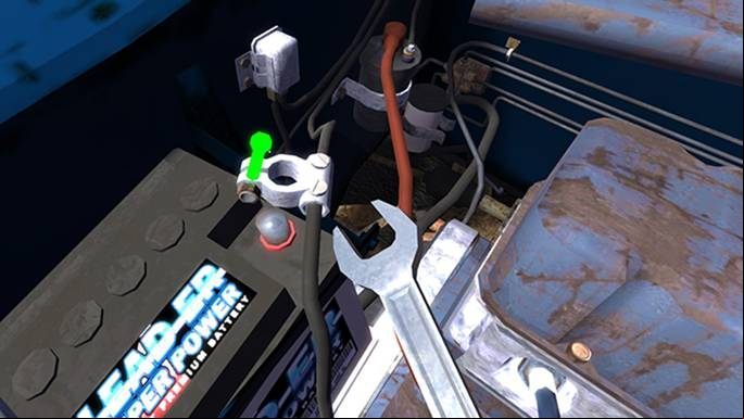 Battery - tighten the POSITIVE TERMINAL first (top). - Battery and electrical system installation of the Satsuma car | My Summer Car - Assembling the Satsuma car - My Summer Car Guide