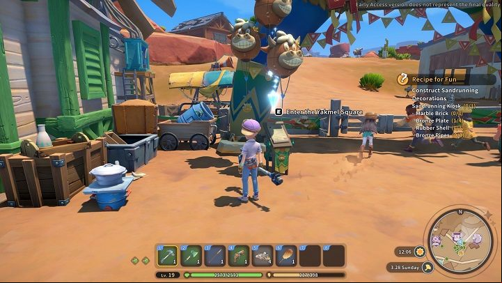 On the last day of autumn, a special party takes place in which Yakmels play a central role - My Time at Sandrock: Calendar and Events - Basics - My Time at Sandrock Guide, Walkthrough