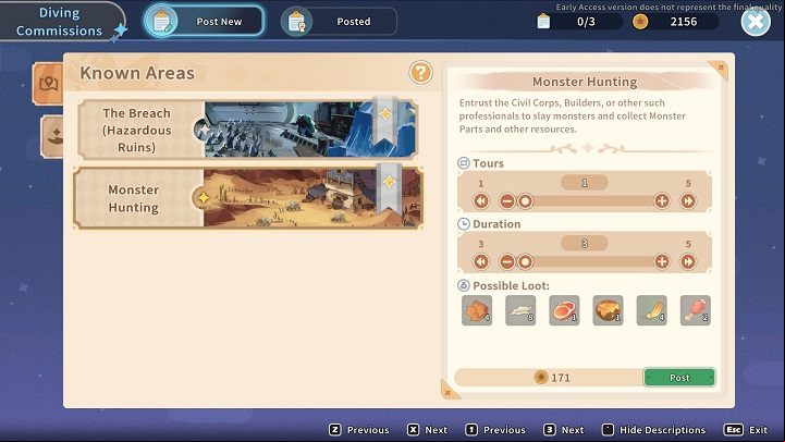 First, select the type of task you want to commission - My Time at Sandrock: Commissions - Basics - My Time at Sandrock Guide, Walkthrough