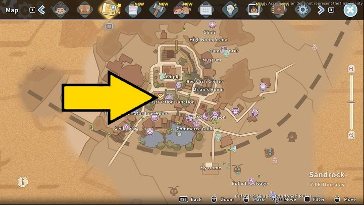 The final part of the quest is to take the man to the City Hall in the center of the city - My Time at Sandrock: The Inspector - walkthrough - Main missions - My Time at Sandrock Guide, Walkthrough