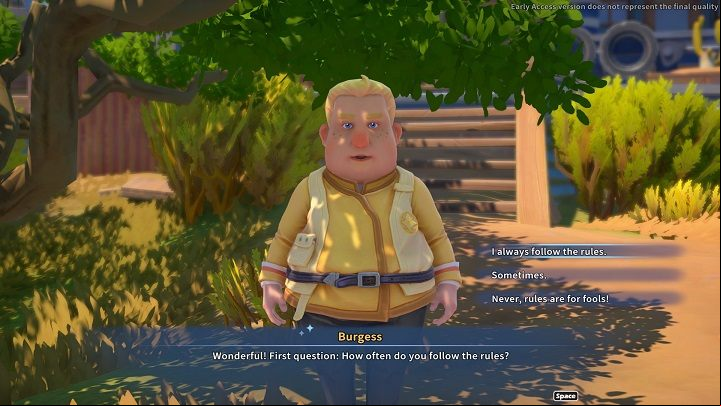 You can accept this quest after the first sandstorm - My Time at Sandrock: Instant Karma - walkthrough - Side missions - My Time at Sandrock Guide, Walkthrough