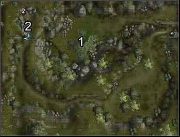 If you've taken the goblin's stone earlier, you can now give it to the dryad here (1) - Duskwood & Ember - The trial - Neverwinter Nights 2 - Game Guide and Walkthrough