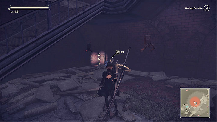 Flower from Amusement Park - It grows in one of the side alleys - Nier Automata: Forest Zone and Forest Castle - walkthrough, side missions - Side missions - NieR Automata Guide