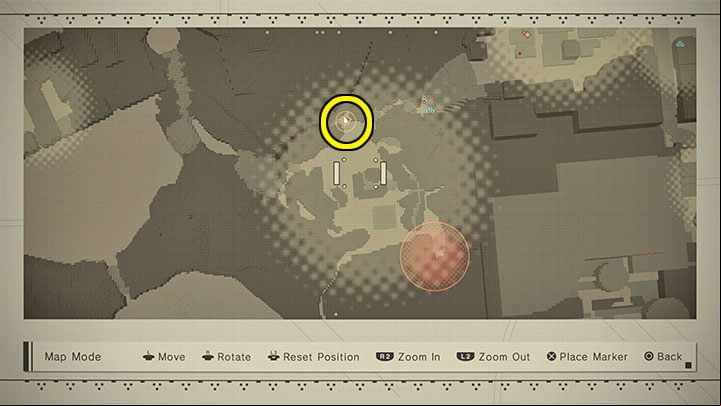 Desert Flower (Desert Zone) - It is the most problematic because it grows in a place to which initially you can not reach - Nier Automata: Forest Zone and Forest Castle - walkthrough, side missions - Side missions - NieR Automata Guide