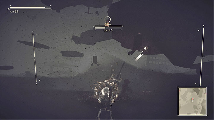 Just like in Route A, there will be an optional section during which you can reach Eve by jumping on platforms, though you won't be required to complete it this time, either - NieR Automata: Chapter 10, End B, Route B - walkthrough - Route B - NieR Automata Guide