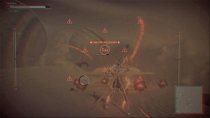 We recomment attacking the spheres with melee weapons to quickly deplete their energy points - NieR Automata: Chapter 12, A2 - Route C, D - walkthrough - Route C and D - NieR Automata Guide