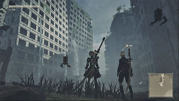 NieR Automata has an open world, but there are some limits to exploring it - NieR Automata: Exploration - Basics - NieR Automata Guide
