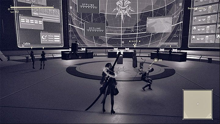 When you get there, go to the command center and talk to Commander - NieR Automata: Bunker - walkthrough, side missions - Side missions - NieR Automata Guide