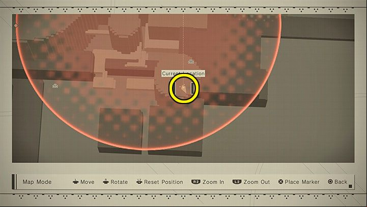 11B's corpse can be found in the place from the above images - NieR Automata: Bunker - walkthrough, side missions - Side missions - NieR Automata Guide