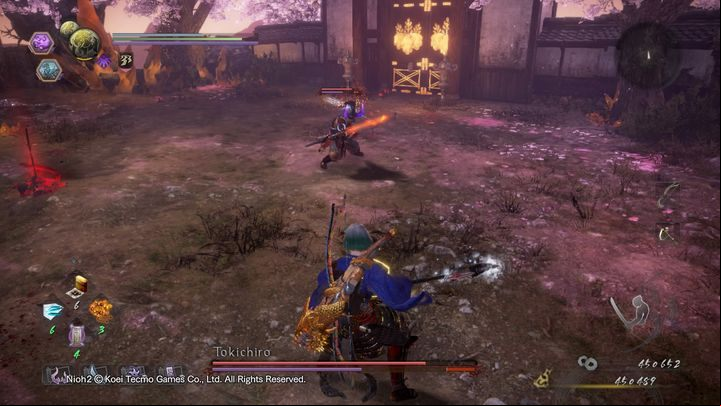 Tokichiros moves have been slightly improved, and he is more aggressive compared to his previous form - NiOh 2: Tokichiro (final form) boss fight walkthrough - Bosses - NiOh 2 Guide