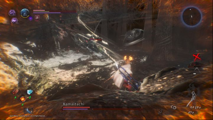 In the land of Yokai, Kamaitachi can also create his own aerial clones - NiOh 2: Kamaitachi | Boss fight - Bosses - NiOh 2 Guide