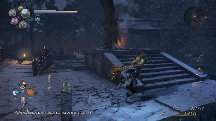 A large Amrita crystal is inside the building behind you - NiOh 2: The Mausoleum of Evil walkthrough - Main missions - NiOh 2 Guide