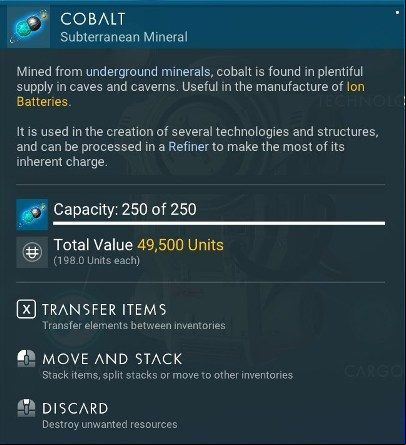 Cobalt is mined underground and its largest deposits are located in caves - How to get Cobalt, Uranium and Oxygen in No Mans Sky NEXT? - Basic information - No Mans Sky Game Guide