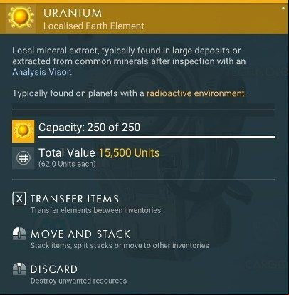 Uranium is present in radioactive environments - How to get Cobalt, Uranium and Oxygen in No Mans Sky NEXT? - Basic information - No Mans Sky Game Guide