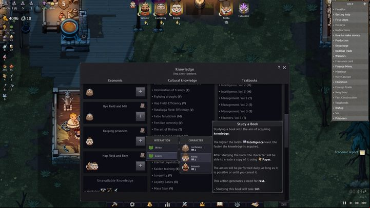 Click on the plus icon next to the appropriate option in the window - Norland: What to do with prisoners? - FAQ - Norland Guide