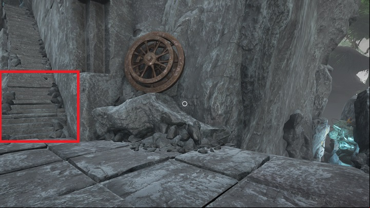 After returning from the ruins, leave the room and turn left - Kaptar ruins, shortcuts, and Farleys bedroom | Walkthrough - Walkthrough - Obduction Game Guide