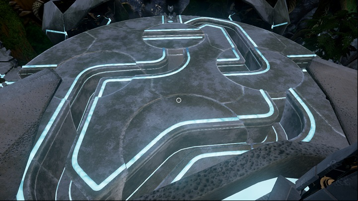 After teleporting, go back to level 1 and compare the shape of the Maze with the picture above - Establishing a path and powering the Capsule | Walkthrough - Walkthrough - Obduction Game Guide