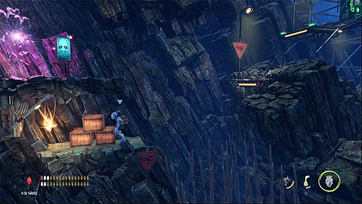 The secret can be found while traversing the areas with traps and snipers - Oddworld Soulstorm: Stage 10 - all secrets, list - Oddworld Soulstorm Guide