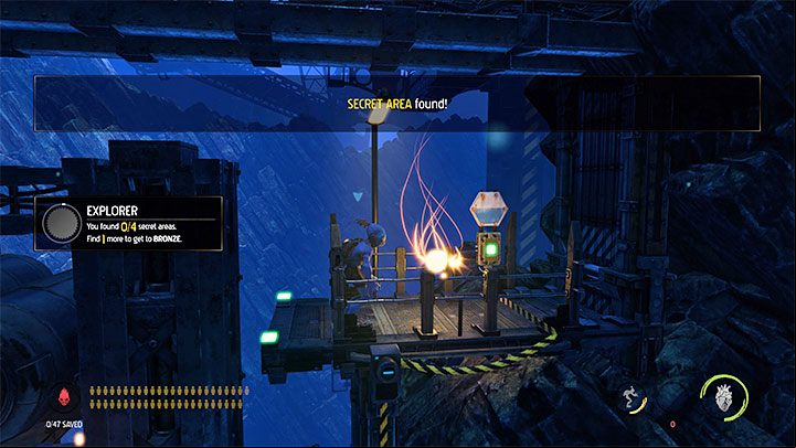 Both secrets are to be found at the very beginning of the stage - Oddworld Soulstorm: Stage 11 - all secrets, list - Oddworld Soulstorm Guide