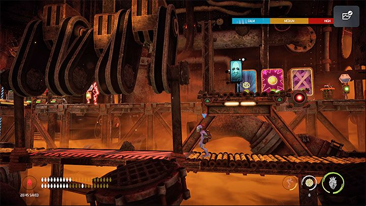 Head left on your own - Oddworld Soulstorm: Furnace, Slig Barracks - walkthrough - 9: Slig Barracks - Oddworld Soulstorm Guide