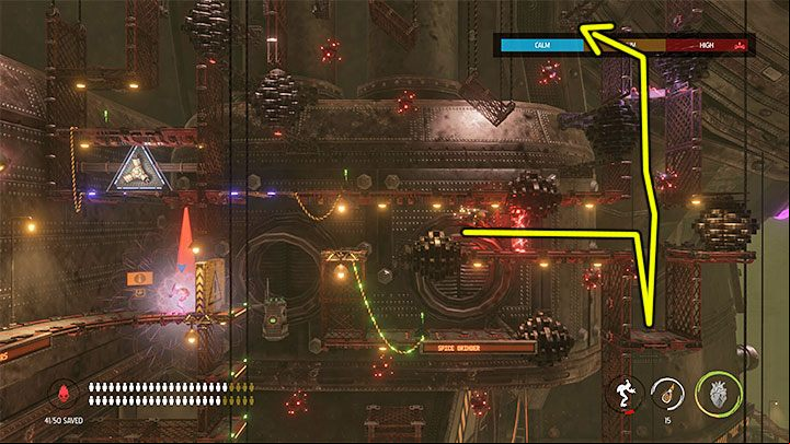 The part from the image above may be more challenging - Oddworld Soulstorm: Activating 5 Brewing Chambers - walkthrough - 17: Eye of the Storm - Final - Oddworld Soulstorm Guide