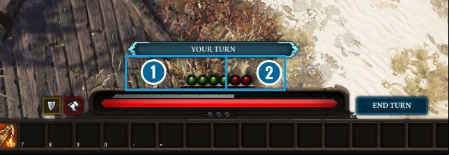 The action point bar has three colors - Combat in Divinity Original Sin 2 - Basics - Divinity Original Sin 2 Guide