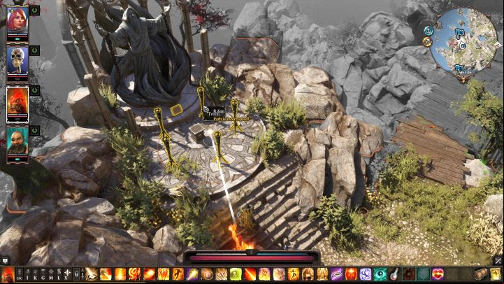 You can light up the torches by using, e.g. a Fireball spell. - Reapers Coast puzzles | Puzzles and secrets - Puzzles and secrets - Divinity Original Sin 2 Guide