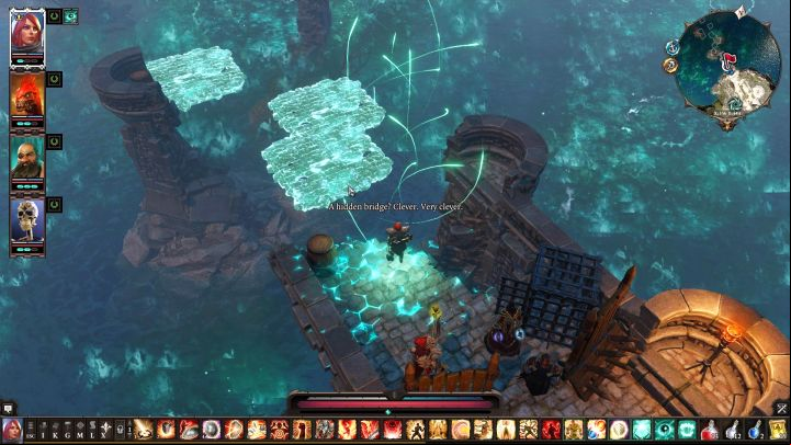 Spirit Vision can reveal hidden platforms above the destroyed bridge. - Reapers Coast puzzles | Puzzles and secrets - Puzzles and secrets - Divinity Original Sin 2 Guide