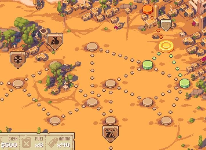 The maps layout is always different, and each of the points offer players random events. - Pathway Guide and Tips