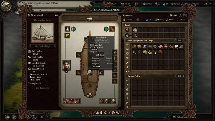 In the description of the sailor in you will find out what function he is most experienced in. - Pillars Of Eternity 2: Managing your ship and crew - Traveling by ship - Pillars Of Eternity 2 Deadfire Game Guide