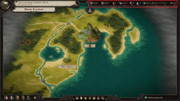 You must pay attention to the marked values during each voyage. - Pillars Of Eternity 2: Managing your ship and crew - Traveling by ship - Pillars Of Eternity 2 Deadfire Game Guide