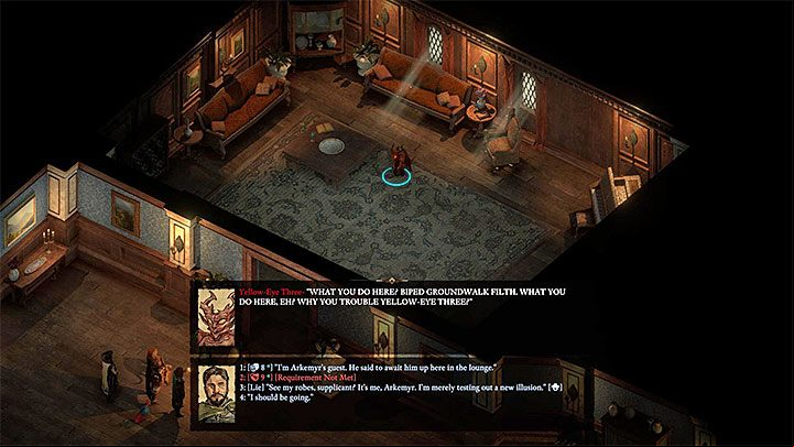 The second room is the lounge found on the ground floor of the manor (M32,8) - Pillars Of Eternity 2: The Archmages Vault - Walkthrough - Quests - Pillars Of Eternity 2 Deadfire Game Guide